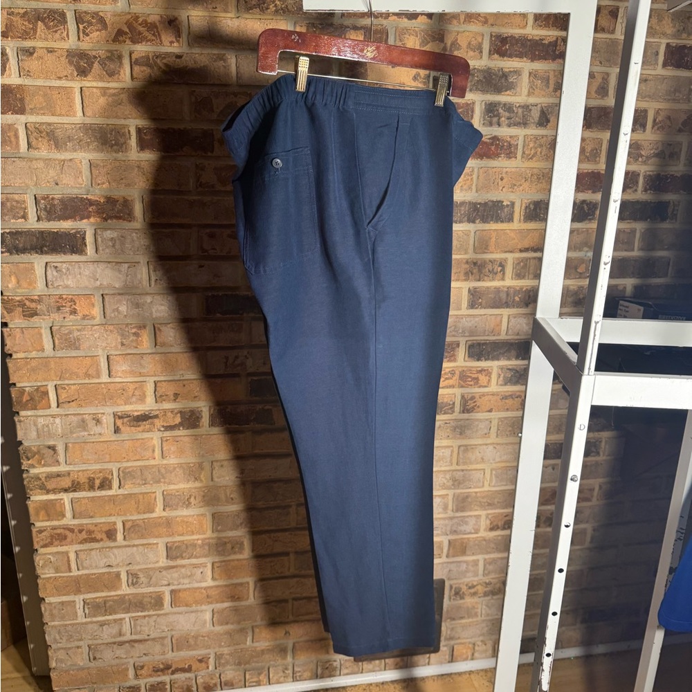 Cubavera Blue Chinos with Tailored Straight-Leg Design